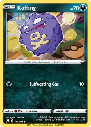 Koffing 112  SWSH02 Rebel Clash - Common