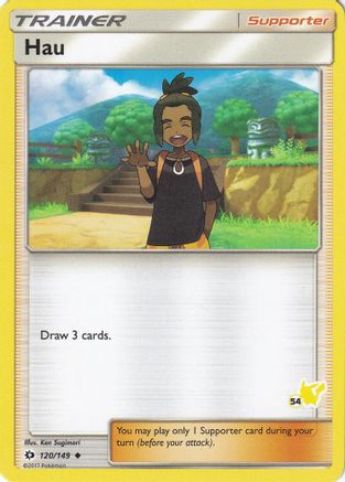 Hau - 120/149 (#54 Pikachu Stamped)/149  Battle Academy - Promo