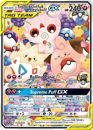 Togepi & Cleffa & Igglybuff GX 143a/236  - Holofoil Alternate Art Promos - Promo