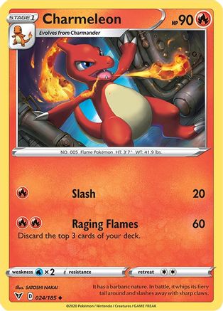 Charmeleon 024  SWSH04 Vivid Voltage - Uncommon