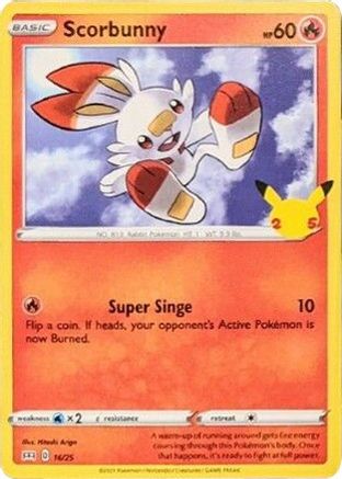 Scorbunny 016/25  McDonalds 25th Anniversary Promos - Promo