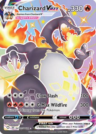 Charizard VMAX SV107  - Holofoil Shining Fates Shiny Vault - Shiny Holo Rare