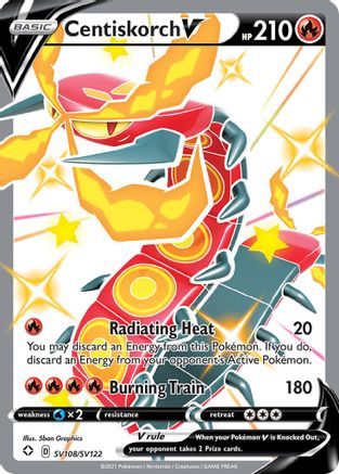 Centiskorch V SV108  - Holofoil Shining Fates Shiny Vault - Shiny Holo Rare