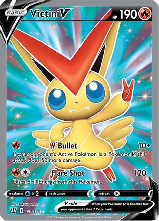 Victini V (Full Art) 144  - Holofoil SWSH05 Battle Styles - Ultra Rare
