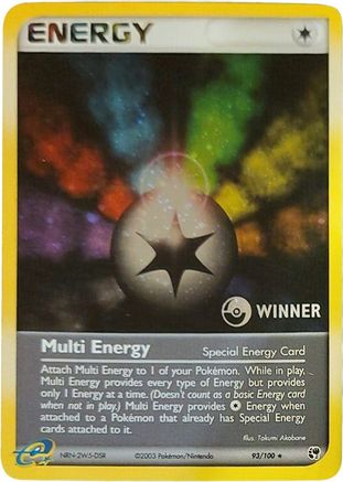 Multi Energy (Special) - 93/100 [Winner]/100  - Holofoil League & Championship Cards - Promo