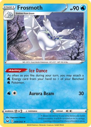 Frosmoth - 064/202 (Non-Holo)/202  Deck Exclusives - Rare