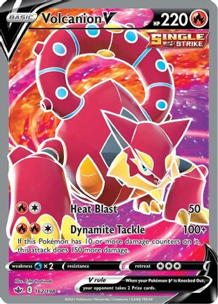 Volcanion V (Full Art) 162  - Holofoil SWSH06 Chilling Reign - Ultra Rare