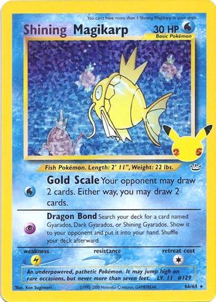 Shining Magikarp 066  - Holofoil Celebrations Classic Collection - Classic Collection