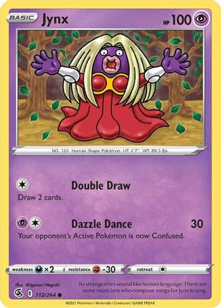 Jynx 112  SWSH08 Fusion Strike - Common