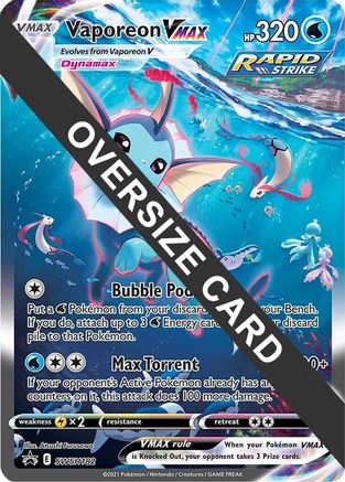Vaporeon VMAX - SWSH182  - Holofoil Jumbo Cards - Promo