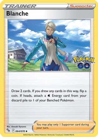 Blanche 064  - Reverse Holofoil Pokemon GO - Uncommon