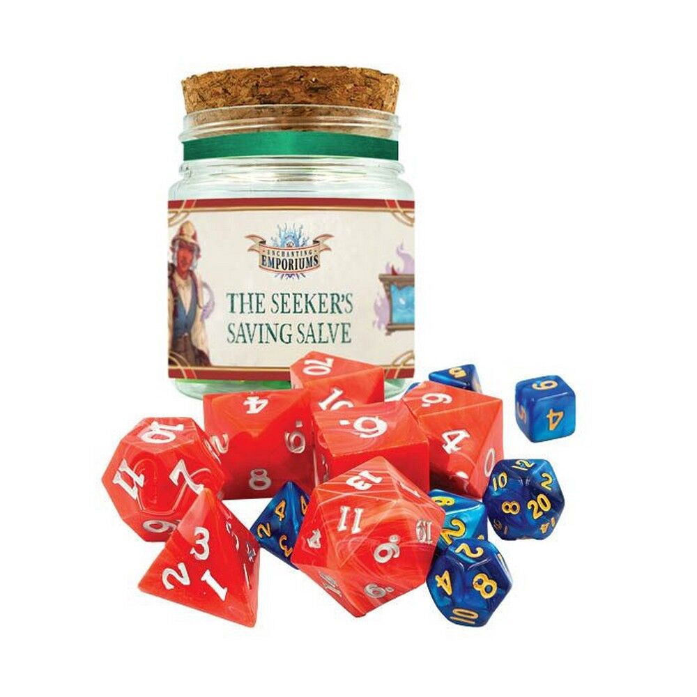 Enchanting Emporiums : Flavor of Fortune Dice Potion The Seeker's Saving Salve