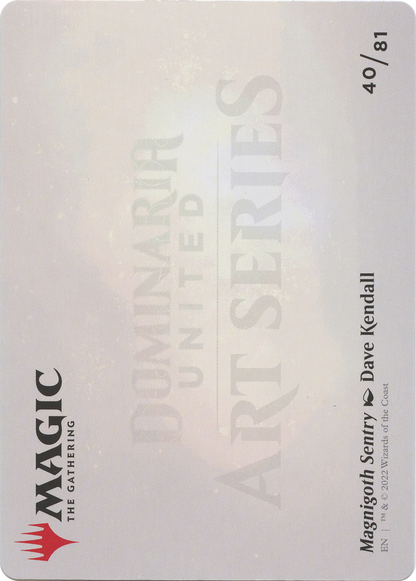 Magnigoth Sentry // Magnigoth Sentry (ADMU-040) - Dominaria United Art Series (Borderless) Foil