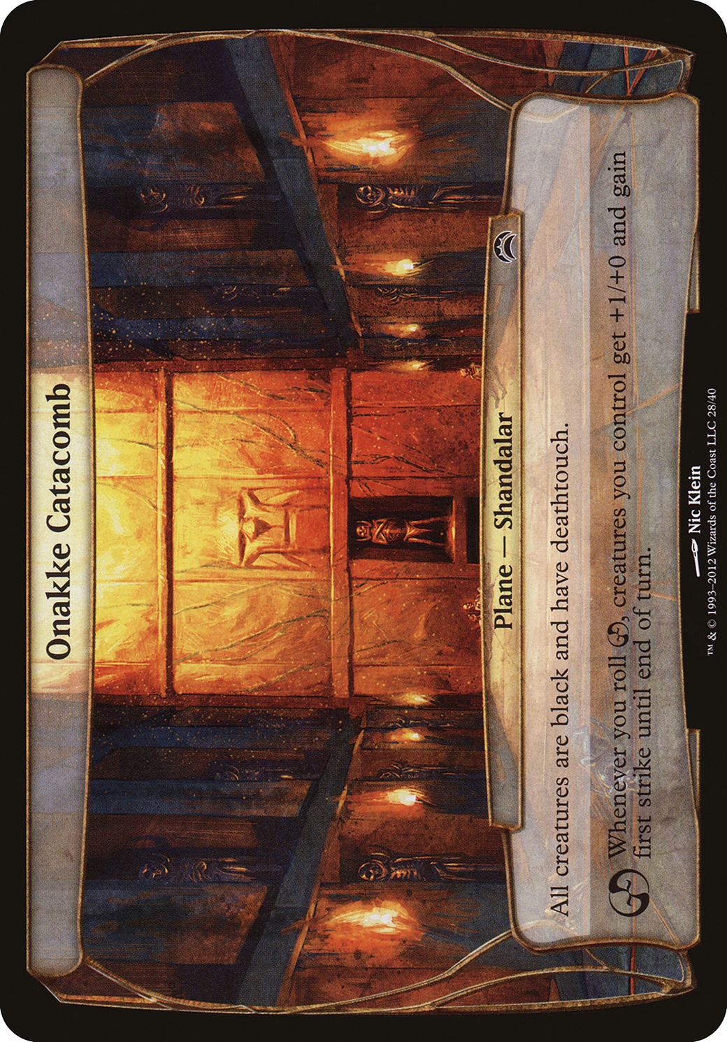Onakke Catacomb (Planechase 2012) (OVER-028) - Planechase 2012 Planes Foil
