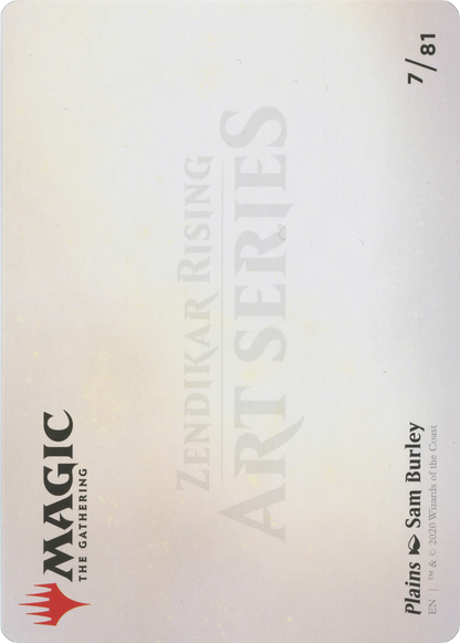 Plains // Plains (AZNR-007) - Zendikar Rising Art Series (Borderless)