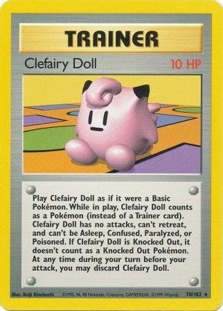 Clefairy Doll 070  Base Set - Rare