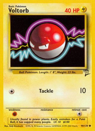 Voltorb 098  Base Set 2 - Common