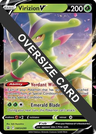 Virizion V - SWSH295  - Holofoil Jumbo Cards - Promo