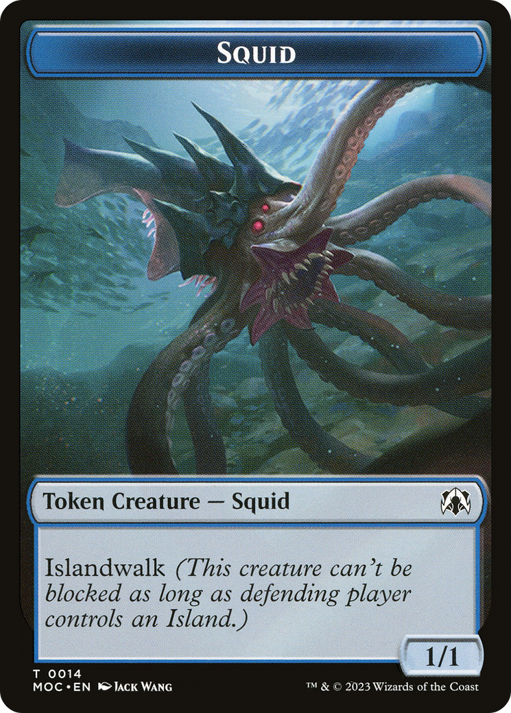 Squid (TMOC-014) - March of the Machine Commander Tokens