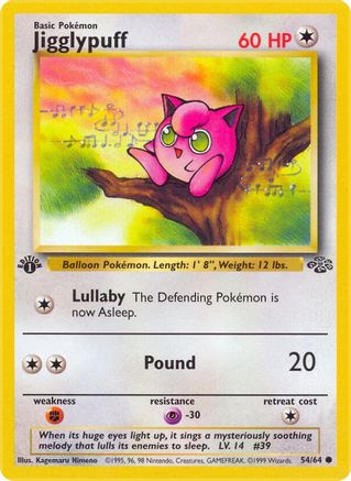 Jigglypuff 054  - 1st Edition Jungle - Common