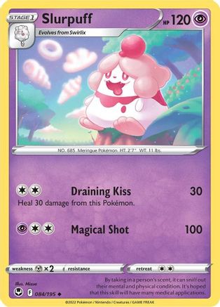 Slurpuff 084  - Reverse Holofoil SWSH12 Silver Tempest - Uncommon