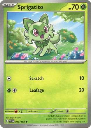 Sprigatito 013  SV01 Scarlet & Violet Base Set - Common
