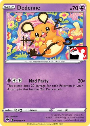 Dedenne  - Holofoil Prize Pack Series Cards - Uncommon