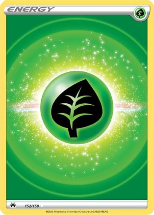 Grass Energy (Texture Full Art) 152  - Holofoil SWSH Crown Zenith - Ultra Rare