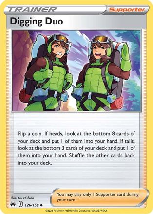 Digging Duo 126  - Reverse Holofoil SWSH Crown Zenith - Uncommon