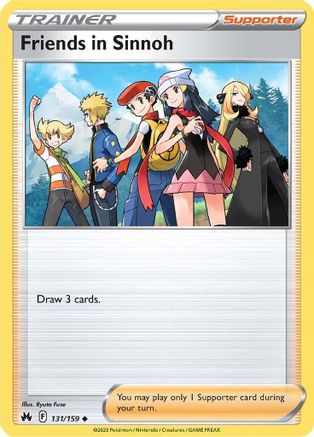 Friends in Sinnoh 131  SWSH Crown Zenith - Uncommon