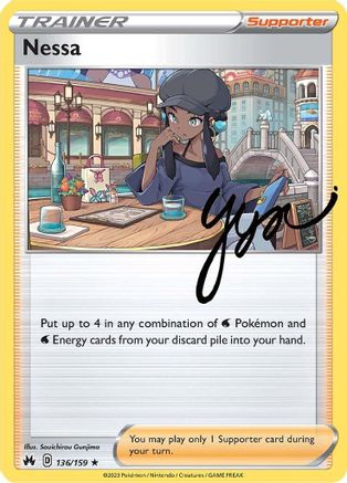 Nessa 136  - Holofoil SWSH Crown Zenith - Holo Rare