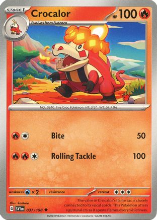 Crocalor 037  SV01 Scarlet & Violet Base Set - Uncommon