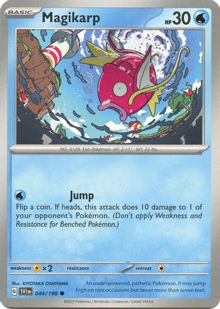 Magikarp 044  - Reverse Holofoil SV01 Scarlet & Violet Base Set - Common
