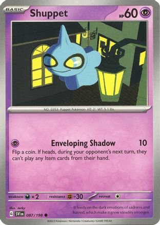 Shuppet 087  SV01 Scarlet & Violet Base Set - Common