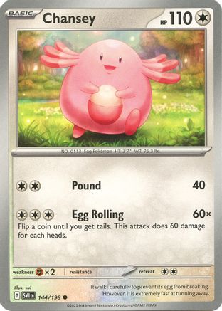 Chansey 144  SV01 Scarlet & Violet Base Set - Common