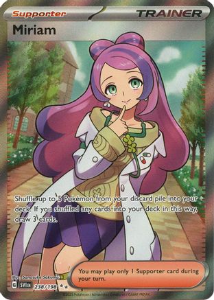 Miriam 238/198  - Holofoil SV01 Scarlet & Violet Base Set - Ultra Rare