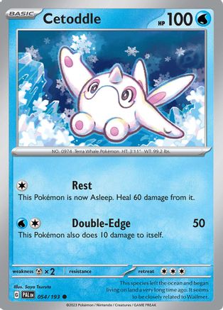 Cetoddle 054/193  SV02 Paldea Evolved - Common