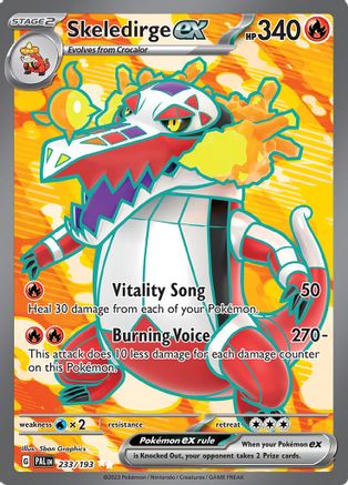 Skeledirge ex 233/193  - Holofoil SV02 Paldea Evolved - Ultra Rare