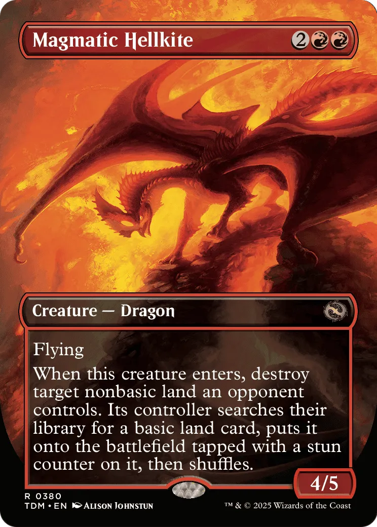 Magmatic Hellkite (Borderless) [Tarkir: Dragonstorm]