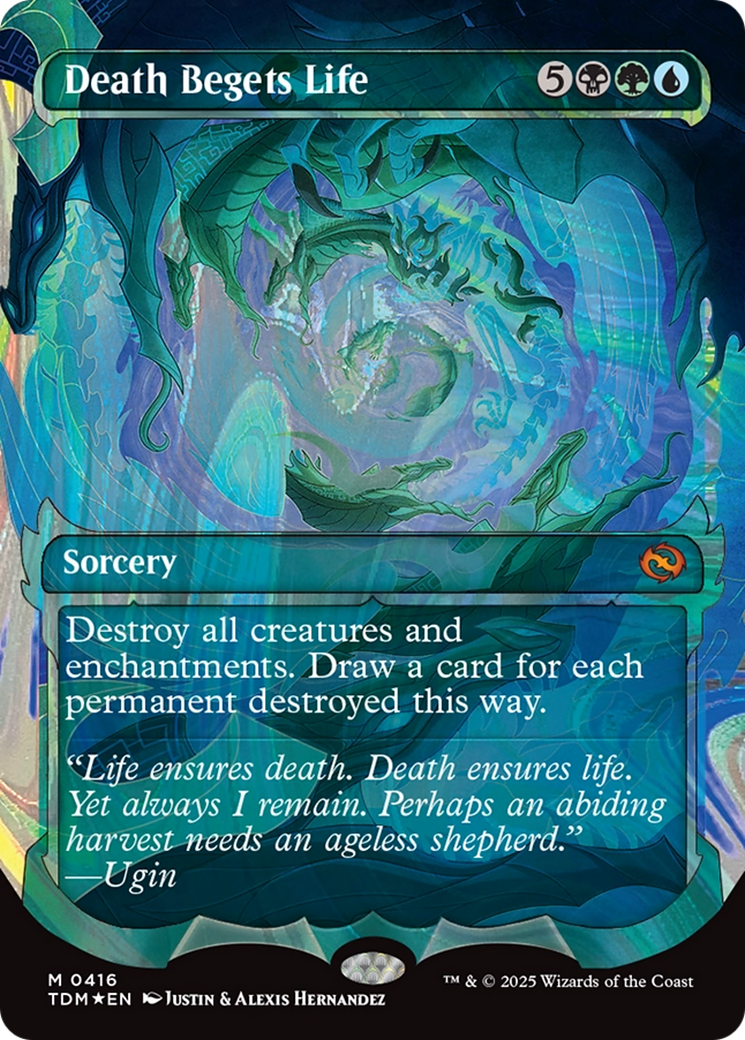 Death Begets Life (Showcase) (Halo Foil) [Tarkir: Dragonstorm]