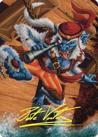 Treasure Nabber Art Card (Gold-Stamped Signature) (ASCMM-040) [Art Series: Commander Masters]