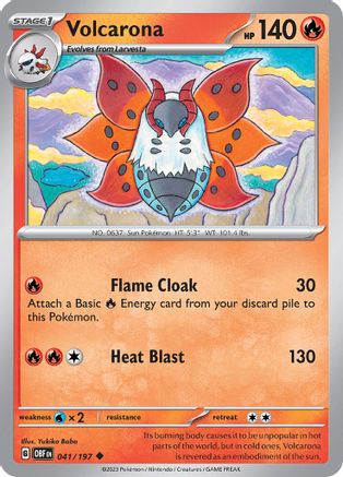 Volcarona 041  SV03 Obsidian Flames - Uncommon