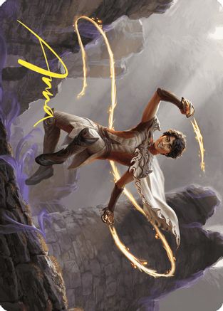 Kellan, the Fae-Blooded Art Card (Gold-Stamped Signature) (ASWOE-039) [Art Series: Wilds of Eldraine]