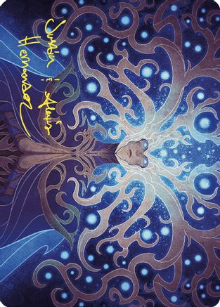 Omniscience Art Card (Gold-Stamped Signature) (ASWOE-068) [Art Series: Wilds of Eldraine]