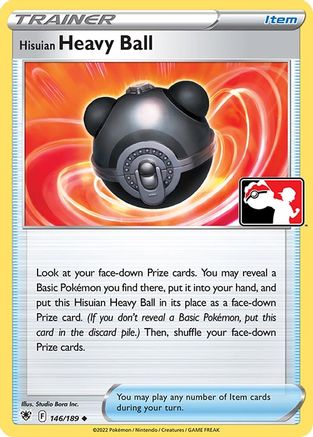 Hisuian Heavy Ball 146  - Holofoil Prize Pack Series Cards - Uncommon