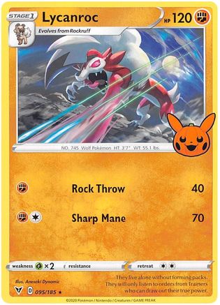 Lycanroc 095  Trick or Trade BOOster Bundle 2023 - Rare
