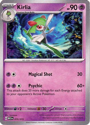 Kirlia 015  McDonalds Promos 2023 - Promo
