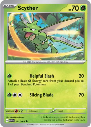 Scyther 123  SV Scarlet & Violet 151 - Uncommon
