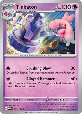 Tinkaton 085  - Reverse Holofoil SV04 Paradox Rift - Uncommon