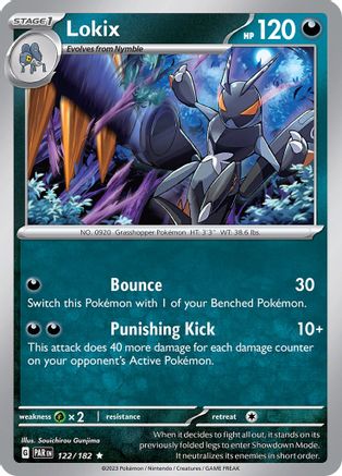 Lokix 122  - Reverse Holofoil SV04 Paradox Rift - Rare